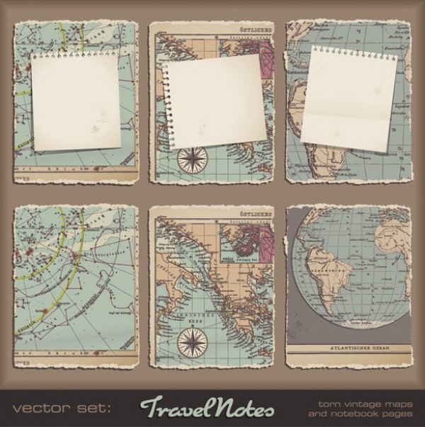 Old World Maps Note Paper Vector Elements web vector unique ui elements torn stylish ripped quality paper original old world map notepaper note new map interface illustrator high quality hi-res HD graphic fresh free download free elements download detailed design creative   