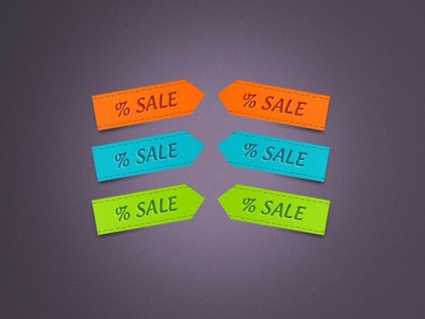 Colorful Paper Sale Ribbons/Tags PSD web unique ui elements ui stylish set sale tag sale quality psd price tags paper tag paper original orange new modern label interface hi-res HD green fresh free download free elements download detailed design creative colorful clean bright blue   
