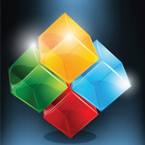 Colorful Isometric Cubes Vector Background yellow web vector unique ui elements transparent stylish red quality original new isometric interface illustrator high quality hi-res HD green graphic fresh free download free eps elements download detailed design cubes creative blue background 3d   