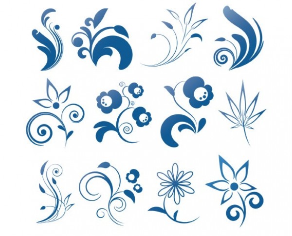 Decorative Floral Ornaments Vector Elements web vector unique ui elements stylish quality ornaments original new interface illustrator high quality hi-res HD graphic fresh free download free floral elements floral elements download detailed design decorative decoration creative blue ai   