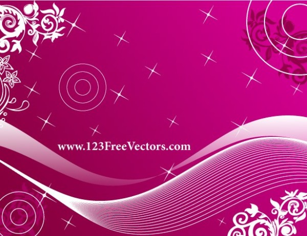 Pink Floral Wave Abstract Vector Background 11440 web wave vector unique stylish quality pink original illustrator high quality graphic fresh free download free floral download design creative background abstract   