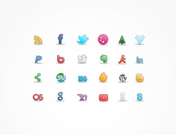 24 Simplistic Social Media Icons Pack PSD web unique ui elements ui stylish social icons simplistic simple set quality psd png pack original new networking modern jpg interface icons hi-res HD fresh free download free elements download detailed design creative clean bookmarking   