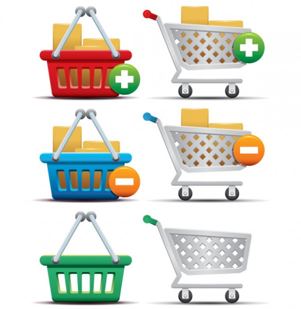 Clean Shopping Cart & Basket Icons web vectors vector graphic vector unique ultimate store shopping carts shopping shop quality photoshop pack original online new modern illustrator illustration icons high quality fresh free vectors free download free download design creative checkout cart buy basket ai   