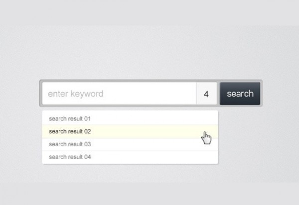 Ajax Search Field with Autocomplete PSD web unique ui elements ui stylish search field search results detection quality psd original new modern interface hi-res HD fresh free download free form elements download detailed design creative clean autocomplete ajax   