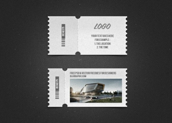 2 Detailed Logo or Image Tickets Set PSD web unique ui elements ui tiny ticket ticket tear off ticket stylish set quality psd original new modern minimal logo interface image ticket image hi-res HD fresh free download free event elements download dotted line detailed design creative clean admission   