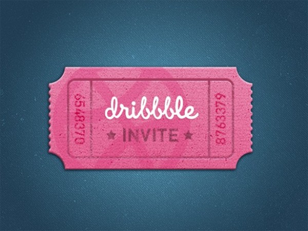 Realistic Pink Stamped Paper Ticket PSD web vintage unique ui elements ui ticket tear off stylish stamped quality psd pink original new modern interface hi-res HD fresh free download free elements download detailed design creative clean   