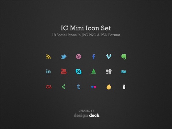 Perfect Mini Social Media Icon Set PSD web unique ui elements ui stylish social media social icons social simple quality original new networking modern minimal mini interface icons hi-res HD fresh free download free elements download detailed design creative clean bookmarking   