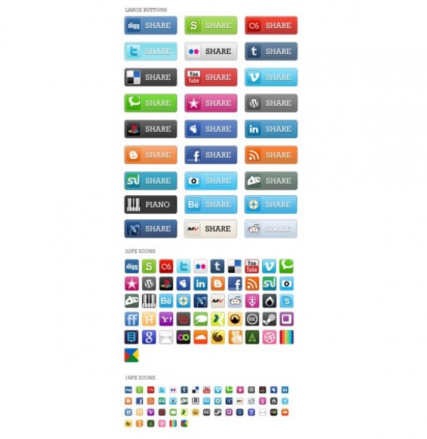 50 Social Media Icons & Buttons Pack web unique ui elements ui stylish social media icons social icons social buttons simple set quality pack original new networking modern interface hi-res HD fresh free download free elements download detailed design creative clean bookmarking   