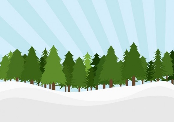 Winter Pine Forest Vector Landscape winter web vector unique trees treeline stylish spruce trees snow scene quality pine trees original new landscape illustrator high quality green forest graphic fresh free download free forest download design creative   