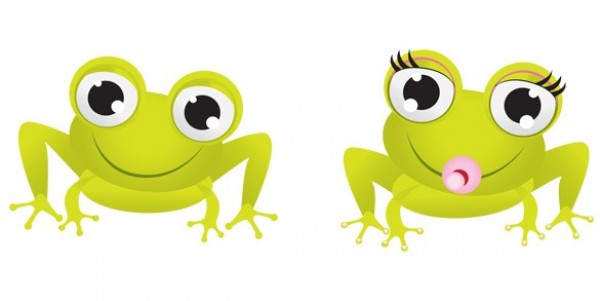 Adorable Baby Frogs Cartoon Vector Graphics web vector unique ui elements stylish quality original new illustrator high quality hi-res HD green graphic frog fresh free download free download design creative cartoon baby frog baby ai   