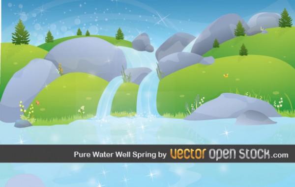 Fresh Mountain Waterfall Vector web element web waterfall vectors vector graphic vector unique ultimate UI element ui svg springs scene quality pure water psd png photoshop pack original new mountains modern landscape lake illustrator illustration ico icns high quality GIF fresh free vectors free download free eps download design creative background ai   