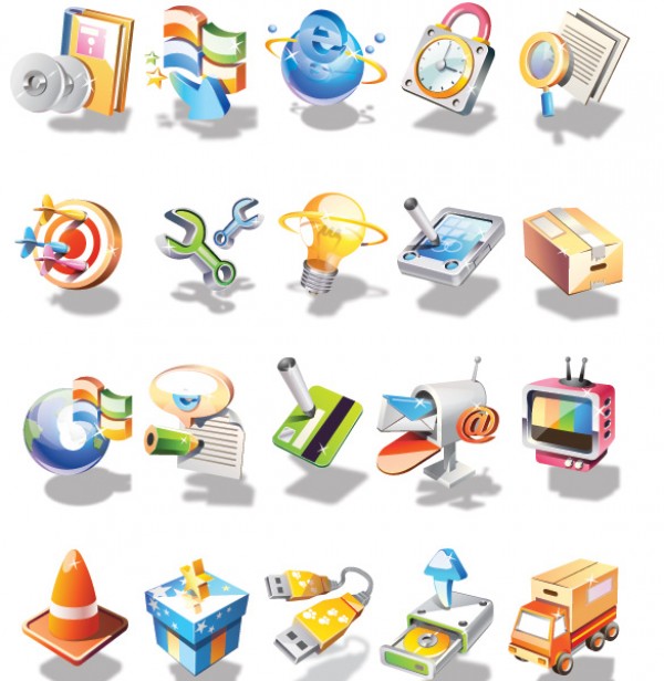 Various 3D Vector Icons Set world web vectors vector graphic vector unique ultimate transport quality photoshop pack original new modern illustrator illustration icons high quality fresh free vectors free download free electronic download design creative ai 3d   