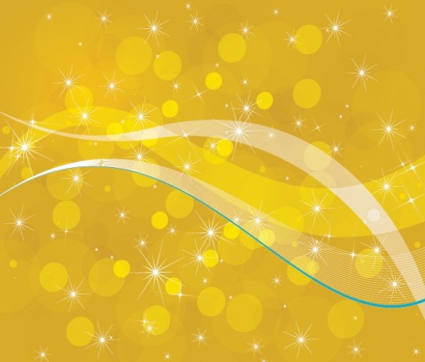 Yellow Circles & Stars Abstract Vector Background yellow web wavy waves vector unique stylish stars sparkles quality original lines illustrator high quality graphic fresh free download free download design curves creative circles bubbles background ai   