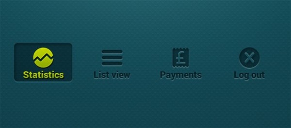 Cool Inset Mobile Banking Buttons Set PSD web unique ui elements ui stylish statistics quality psd payments original new modern mobile banking buttons mobile logout list view interface inset hi-res HD fresh free download free elements download detailed design creative clean banking buttons   