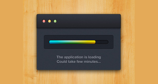 Dark App Loading Bar PSD widget web unique ui elements ui stylish quality psd progress bar panel original new modern loading bar loading interface hi-res HD fresh free download free elements download detailed design dark creative colorful progress bar colorful clean box black app   