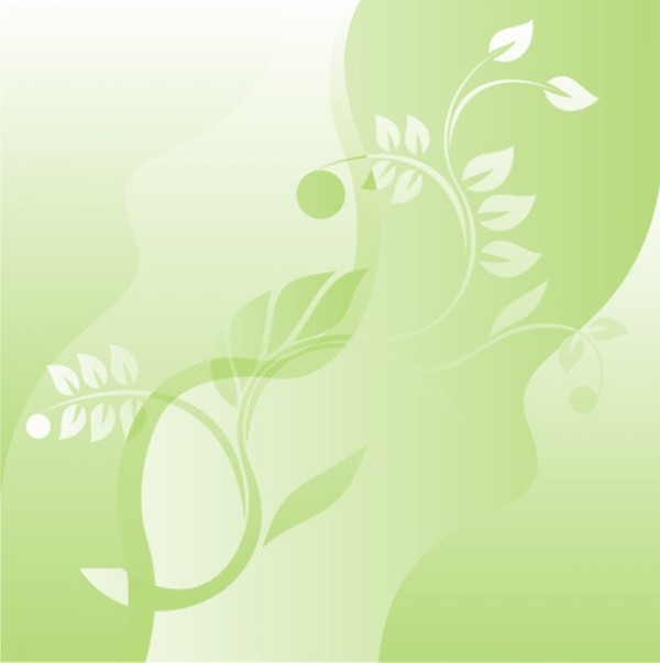 Soft Green Floral Abstract Vector Background web waves vector unique subtle stylish soft quality original leaves illustrator high quality green graphic fresh free download free floral eps download design creative cdr background ai abstract   