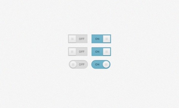 Sweet Simple On/Off Toggles Set PSD web unique ui elements ui toggle switch stylish square set round quality psd original on off on off new modern interface inset hi-res HD fresh free download free elements download detailed design creative clean apps   