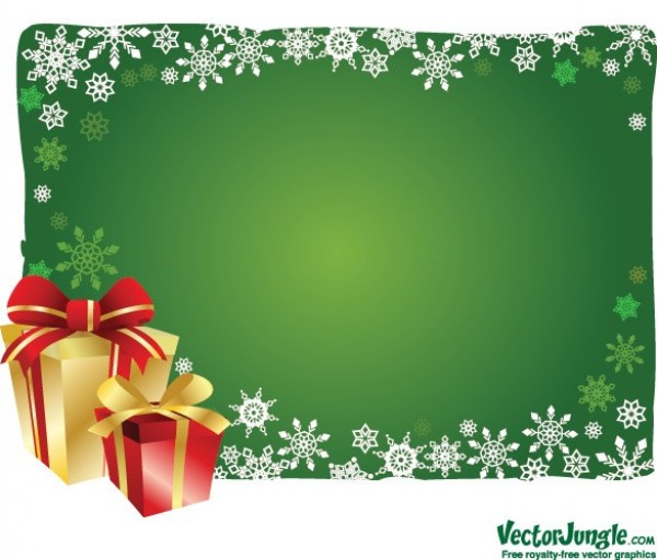 Snowflake Christmas Gifts Vector Background web vector unique stylish snowflakes quality original illustrator high quality green graphic gift boxes fresh free download free download design creative christmas background   