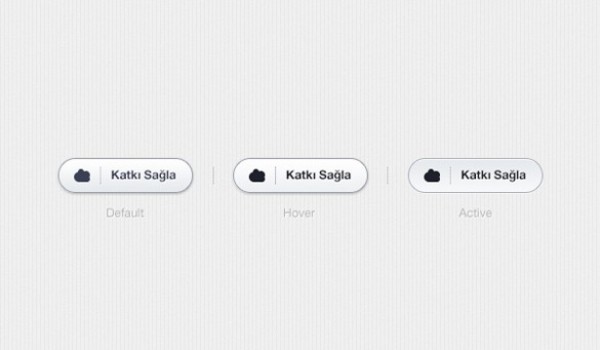 Crisp Minimal UI Buttons Set PSD web 2.0 web unique ui elements ui stylish states set quality psd pressed original new modern minimal interface hover hi-res HD fresh free download free flat elements download detailed design creative clean buttons active   