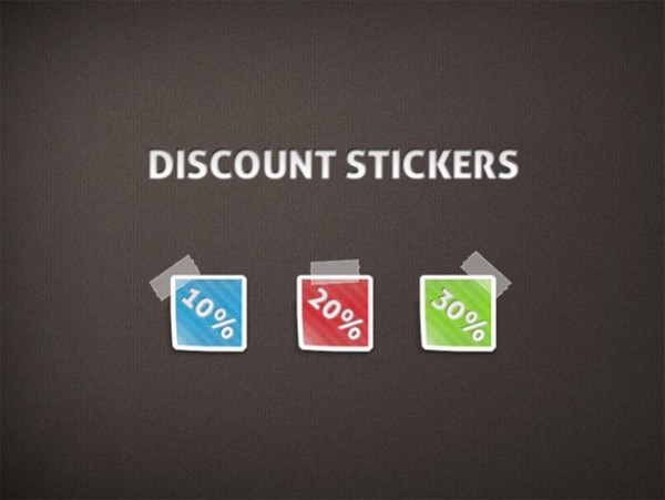 Cool Taped Discount Stickers Set PSD web unique ui elements ui taped on taped stylish stickers set red quality psd percentage percent off original new modern interface hi-res HD green fresh free download free elements download discount stickers detailed design creative colorful clean blue   