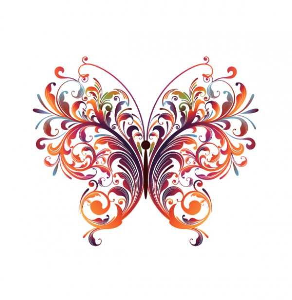 Colorful Abstract Butterfly Vector Graphic 6851 vectors vector graphic vector unique quality photoshop pack original modern illustrator illustration high quality graphic fresh free vectors free download free floral download creative colorful butterfly butterflies ai abstract   