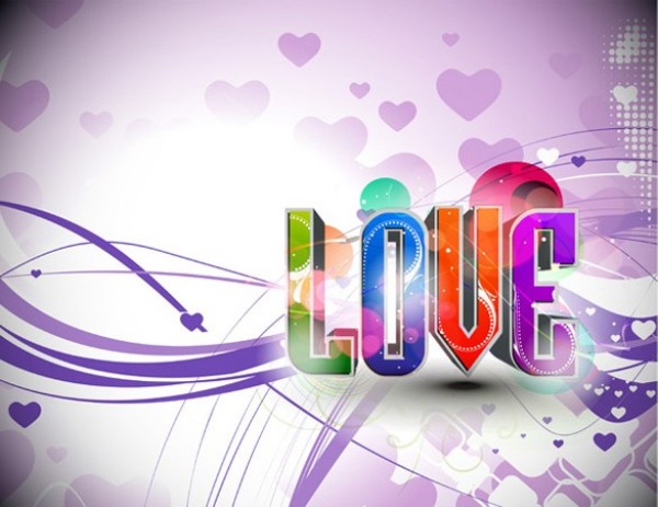 Valentines Abstract Love Text Background web wavy waves vector valentines card unique ui elements text stylish quality purple original new love lines interface illustrator high quality hi-res hearts HD graphic fresh free download free eps elements download detailed design creative card background 3d   