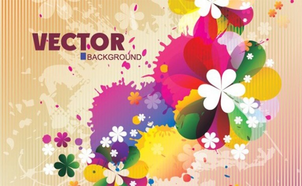 Spring Abstract Floral Vector Background web vector unique stylish spring splash quality original illustrator high quality grunge graphic fresh free download free flowers floral download design creative background abstract   