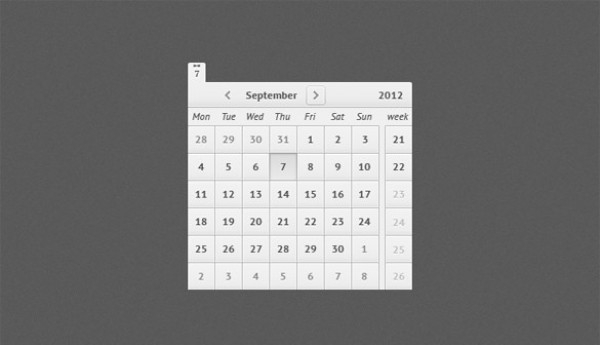 Precision Web UI Calendar PSD weeks web unique ui elements ui stylish quality psd original new month modern light interface hi-res HD fresh free download free elements download detailed design date display date creative clean calendar   