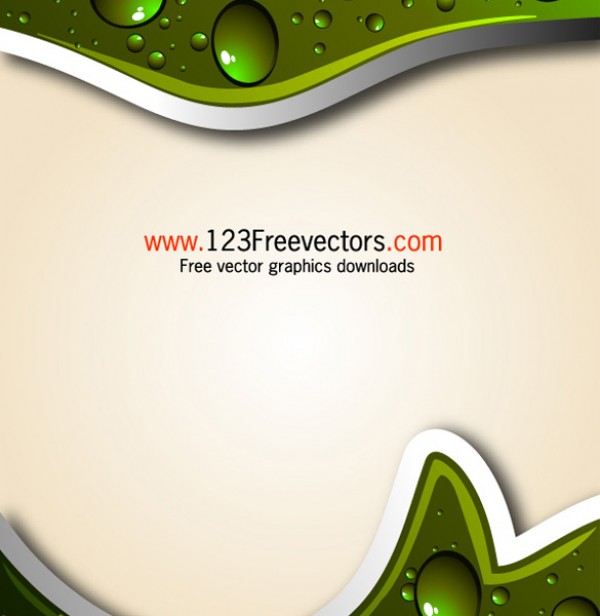 Water Drops On Green Vector Background web wave water vectors vector graphic vector unique ultimate quality photoshop pack original new nature modern illustrator illustration high quality green fresh free vectors free download free Drops droplets download dew design creative background ai   