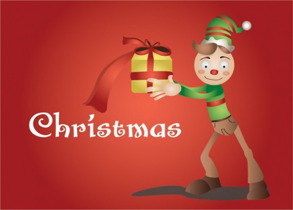Toy Santa Helper Christmas Vector Background web vector unique ui elements toy stylish santa helper red quality original new interface illustrator high quality hi-res HD graphic gift fresh free download free elements download detailed design creative christmas character cartoon ai   