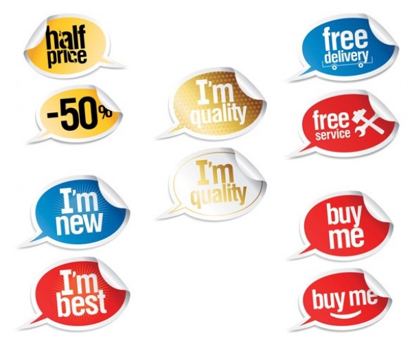 10 Quality Speech Bubble Vector Sales Stickers Set web vector unique ui elements stylish stickers speech bubble set sales stickers sales quality original new interface illustrator high quality hi-res HD graphic fresh free download free elements ecommerce download discount detailed design curled stickers curl creative bubble   