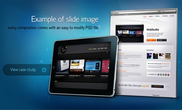 Envision Slider Composition PSD web unique ui elements ui stylish slider simple showcase quality psd original new modern interface homepage hi-res HD fresh free download free envision elements download display detailed design creative Composition clean   
