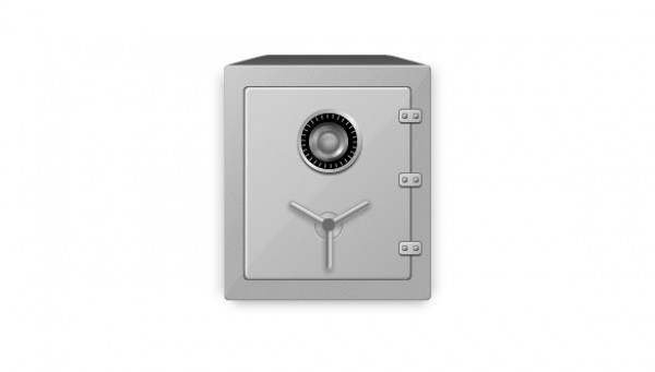 Grey 3D Safe/Vault Icon PNG web vault icon vault unique ui elements ui stylish simple security safe icon Safe quality original new modern locked lock interface icon hi-res HD fresh free download free elements download detailed design creative clean   