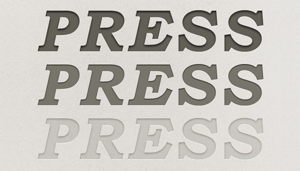 Letterpress Text Styles ASL and PSD ui elements ui text styles press letterpress styles letterpress free download free asl   