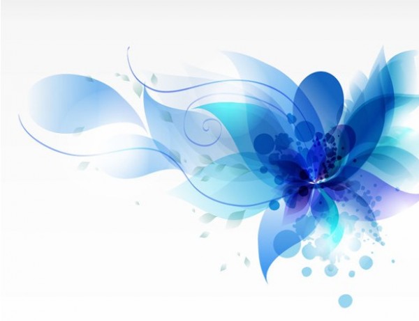 Delicate Blue Floral Abstract Vector Background web vector unique transparent stylish quality original new illustrator high quality graphic fresh free download free fragile flower floral background floral eps download design delicate creative blue flower blue background   