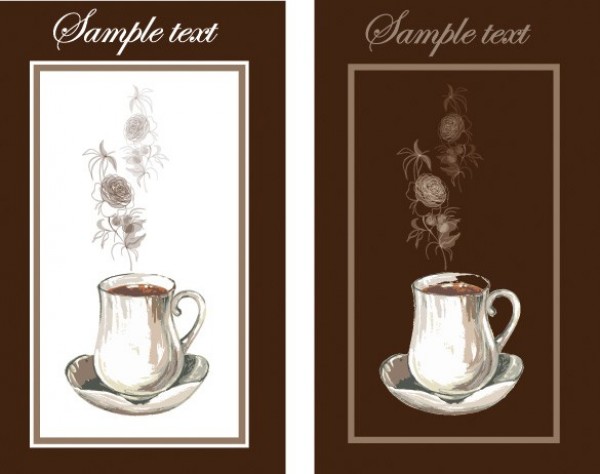 5 Hand Drawn Coffee Cup Vector Designs web vector unique ui elements teapot stylish quality original new interface illustrator high quality hi-res HD hand painted hand drawn graphic fresh free download free elements download detailed design creative coffee cup coffee card banner   