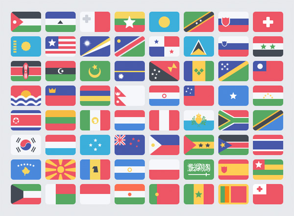 195 Colorful Rounded Flat World Flags Pack world flags world flag icons web unique ui elements ui stylish rounded quality psd png original new modern ios interface icons hi-res HD fresh free download free flat world flags flat flags flags flag icons elements download detailed design creative countries colorful clean   