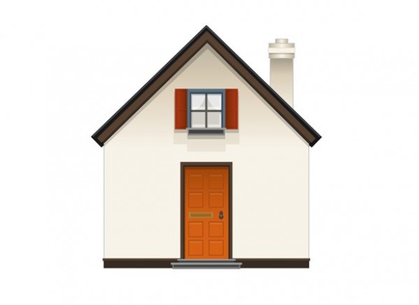 Realistic House or Home Vector Icon window web vector unique ui elements stylish realistic quality original new interface illustrator icon house home high quality hi-res HD graphic fresh free download free elements download door detailed design creative   