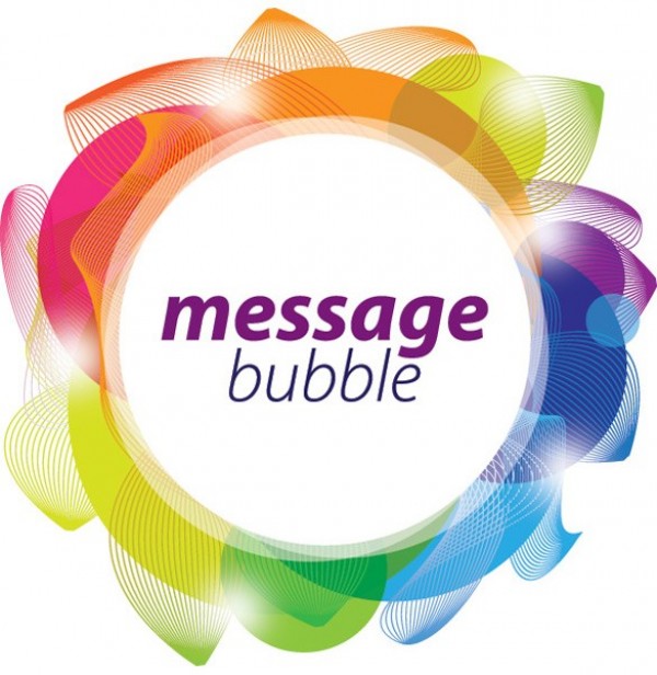 Colorful Round Netted Message Bubble Background web vector unique stylish round quality original message illustrator high quality graphic fresh free download free frame floral eps download design creative colorful bubble background   