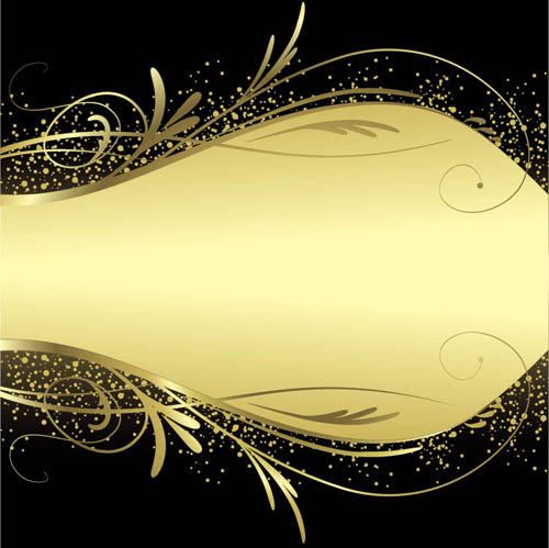 Luxury Gold With Black Background Vector Gooloc