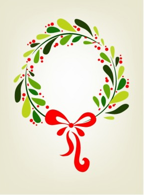 Xmas wreath background Vector Illustration vector   