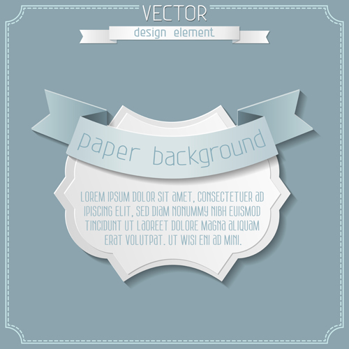 Paper ribbon with labels background vector 03 ribbon paper labels background vector background   