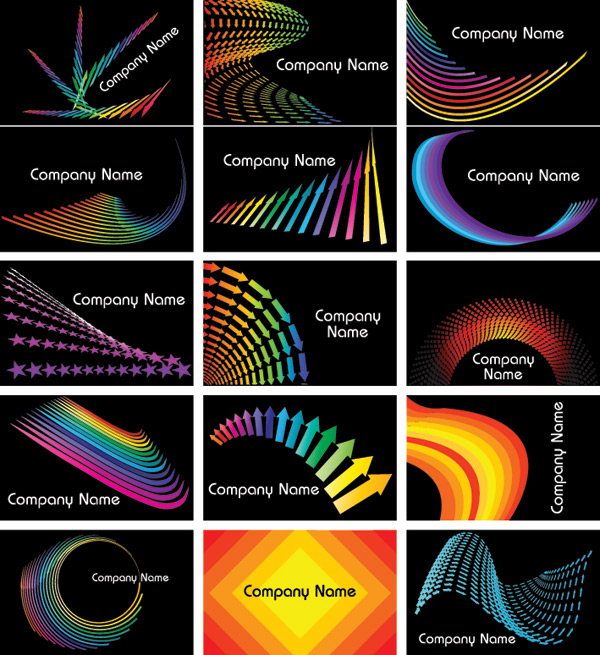 Colorful card vector graphics colorful card   