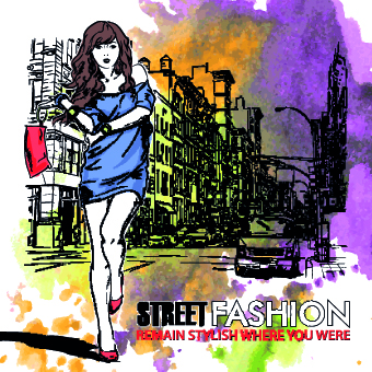 Street fashion design elements vector 03 street fashion design fashion elements element design elements   