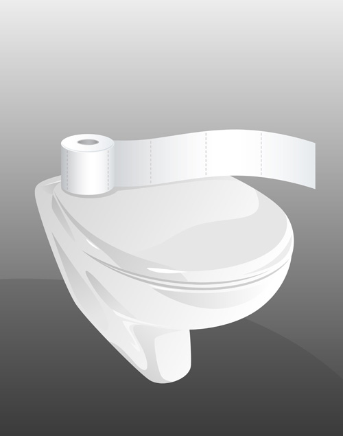 Vector toilet design elements set 07 toilet elements   