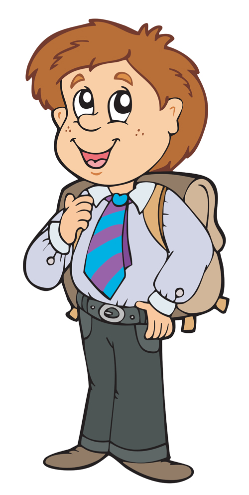 Different Cartoon school child image vector 02 school different child cartoon   