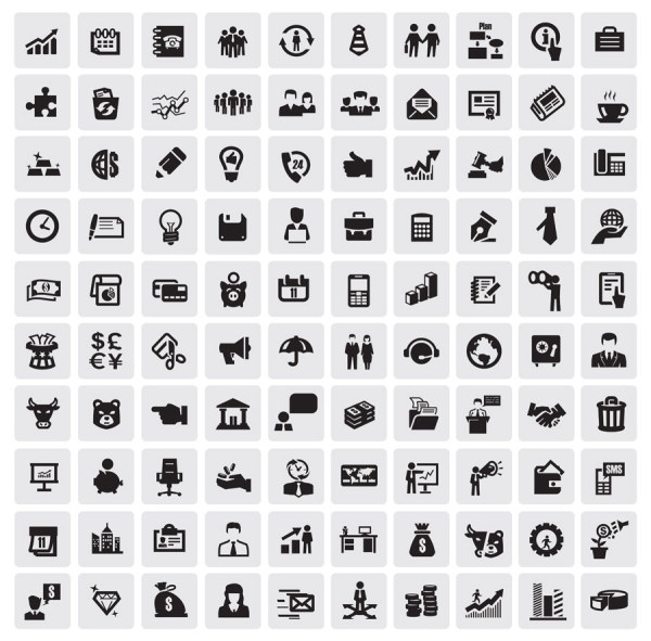Huge collection of Black and white icons vector 05 icons Huge collection collection black and white black   