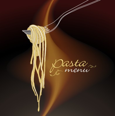 Creative pasta menu cover vector graphic 01 vector graphic Pasta menu creative cover   