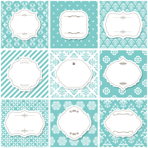 Vector frame with vintage background graphics 02 vintage vector frame background   