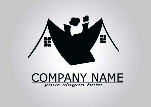Real estate company logos vectors 04 logos Estate company   